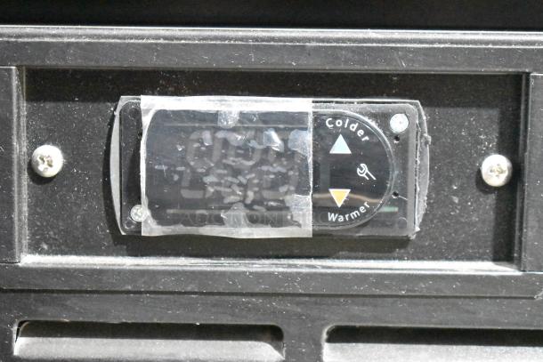 Habco SE18 cooler thermostat, adjustable temperature dial with "Colder" and "Warmer" indicators, clear protective cover.