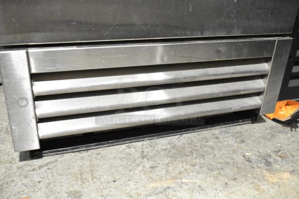 True T-19F-HC commercial single door reach-in freezer. Stainless exterior shows minor scratches. 115V, 1 phase.