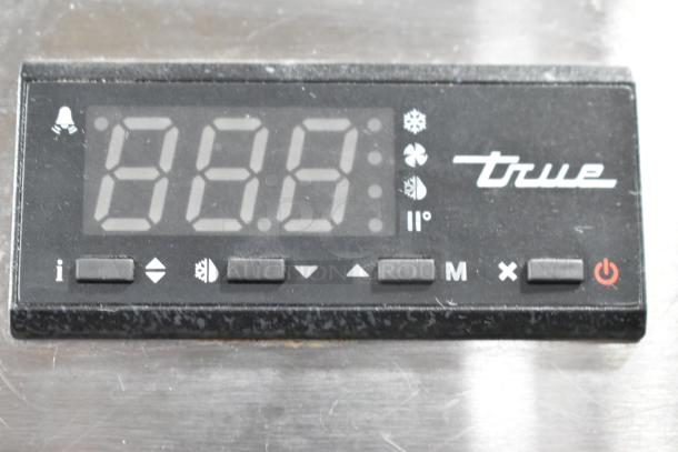 2021 True T-19F-HC Commercial Freezer control panel, showing digital display and buttons. Model T-19F-HC.