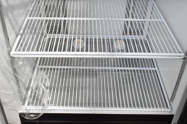 2019 Habco SE18 Single Door Reach-In Cooler, commercial-grade, white wire racks, 115V, 1 Phase, excellent condition.