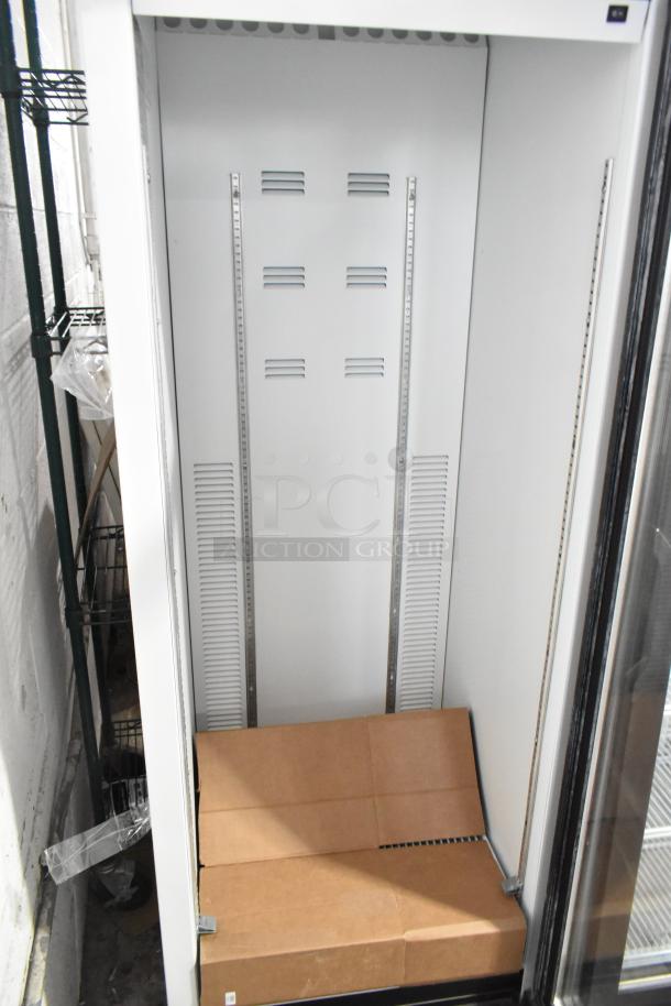 2019 Habco SE18 Commercial Single Door Reach-In Cooler, 115V, good condition, spacious interior, adjustable shelving.