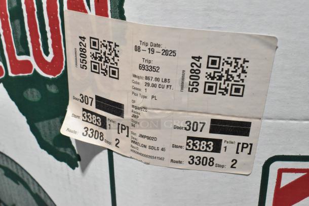 Box label for 80 Wheelock CBB-8 speakers, indicates shipping details. Condition not specified.