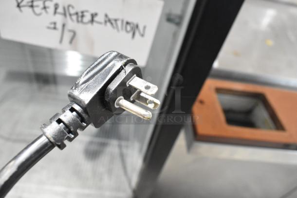 2019 Habco SE18 commercial reach-in cooler plug, 115V, 1 Phase. Visible label: "Refrigeration 2/7."