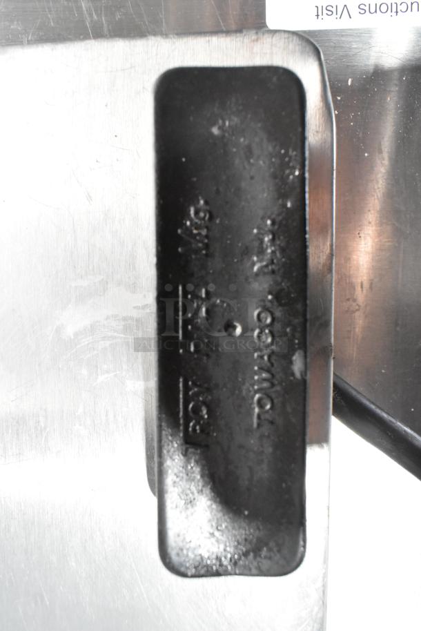 C Nelson BS 2 Commercial Chest Freezer, 115 Volts, 1 Phase, metal exterior, visible manufacturer's mark, good condition.