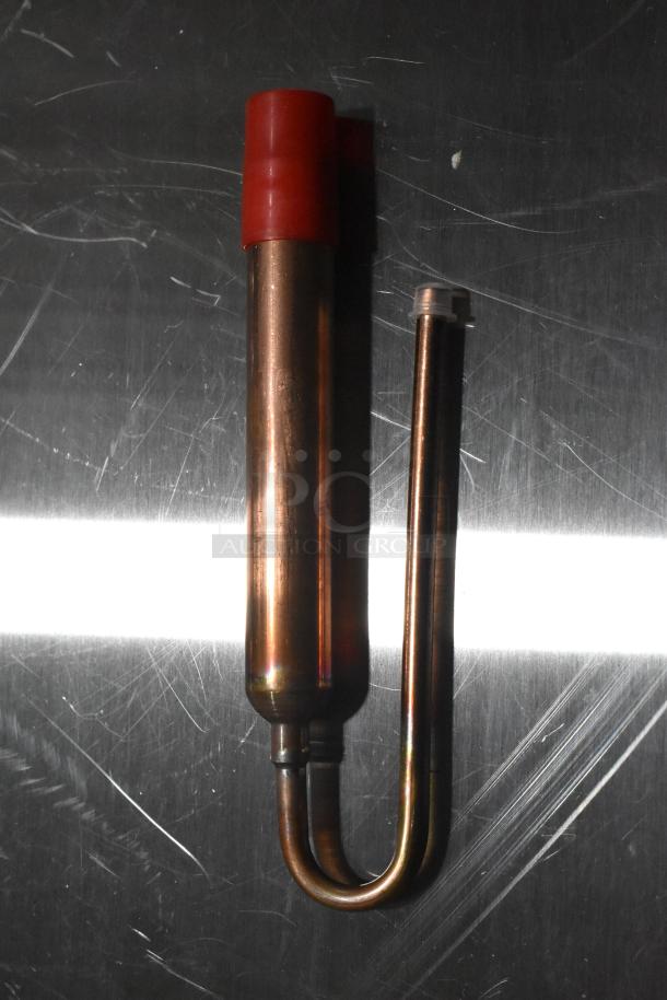 Copper bent probe with a red cap, scratch and dent condition, suitable for replacement or repair use.