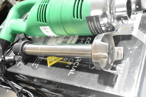 BRAND NEW 2025 AvaMix 12" Heavy-Duty Immersion Blender, 1 1/4 hp, variable speed, 115V, scratch and dent condition.