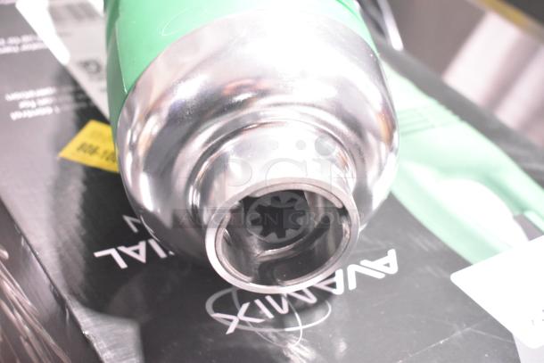 Brand new AvaMix 928IBHD12 12" heavy-duty immersion blender, 1 1/4 hp, 115V, scratch and dent condition.