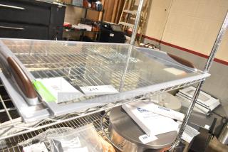 Avantco sliding glass top lid, ADC-12 series, new condition, scratch and dent. Includes original packaging.