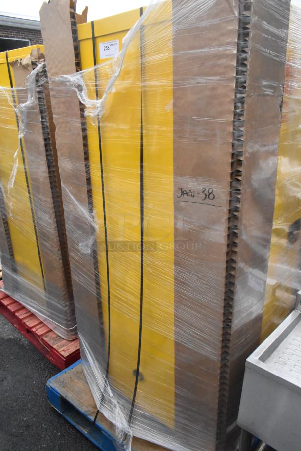 Durham Mfg 60 Gallon Steel Self-Closing Flammable Liquids Storage Cabinet 1060S-50, new, with visible packaging.