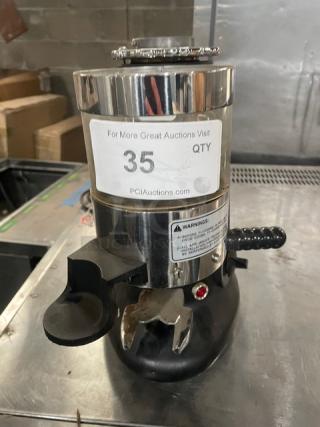 HeyCafe Commercial Stainless Steel ELectric Powered COuntertop On Demand Espresso Grinder! Model: HC-600 SN: 0002719! 110V! On Legs! - Item #1234807