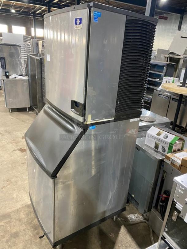 Manitowoc Indigo NXT IY1106A-261 ice machine, stainless steel, Energy Star certified, air-cooled, on legs, 208-230V, 1 phase.