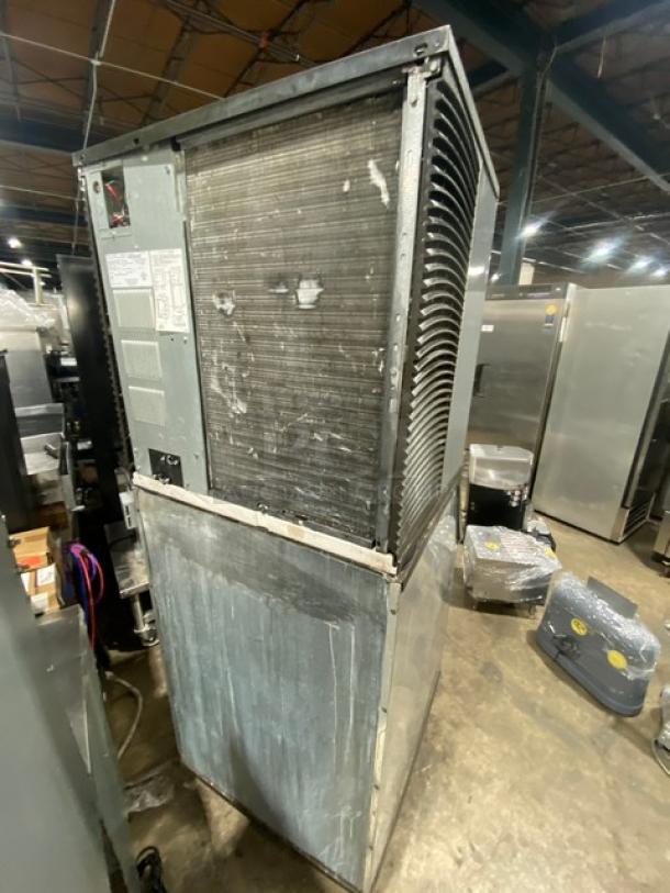 Manitowoc Indigo NXT IY1106A-261 ice machine, stainless steel, air-cooled, on legs, Energy Star certified, used condition.