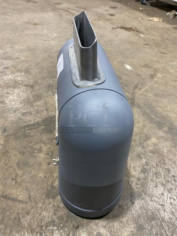 Hobart Steakmaster electric meat tenderizer, SN: 130981, countertop model, 115V 1 phase, gray body, commercial grade.