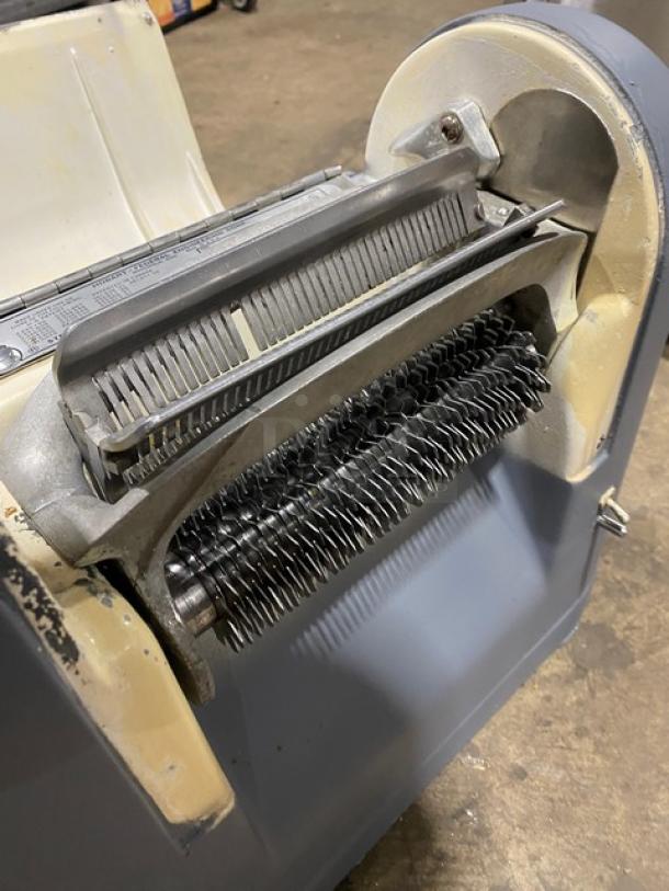 Hobart Steakmaster Series commercial meat tenderizer, electric countertop model, SN: 130981, 115V, 1 Phase, in good condition.