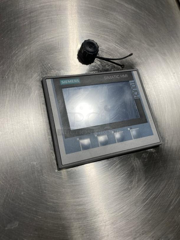 ORCA stainless steel food waste digester, Siemens touchscreen interface, on-board scale, 120V, on casters.