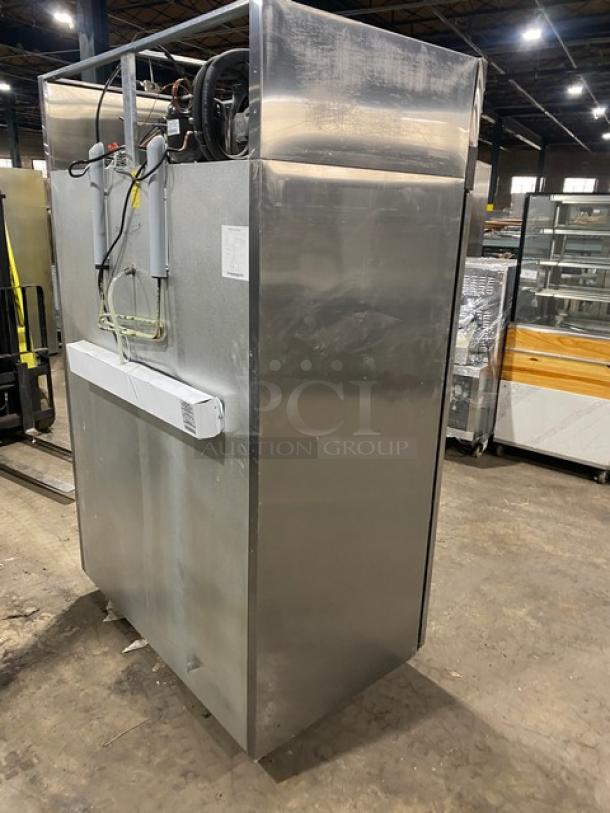 Migali Commercial Stainless Steel 2-Door Reach-In Refrigerator, Model C2R, Energy Star Certified, on casters, 115V, 1 Phase.