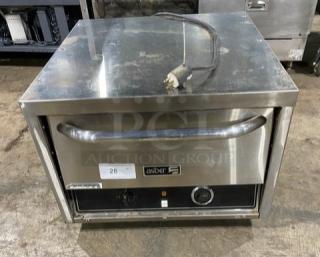 Asber AEPO Series stainless steel countertop pizza deck oven, electric powered, 220-240V, good condition.