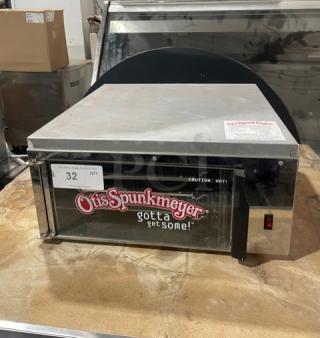 Otis Spunkmeyer OS-1 Commercial Stainless Steel Convection Oven with 3 trays, Model SN: C0090295, 120V, countertop design.