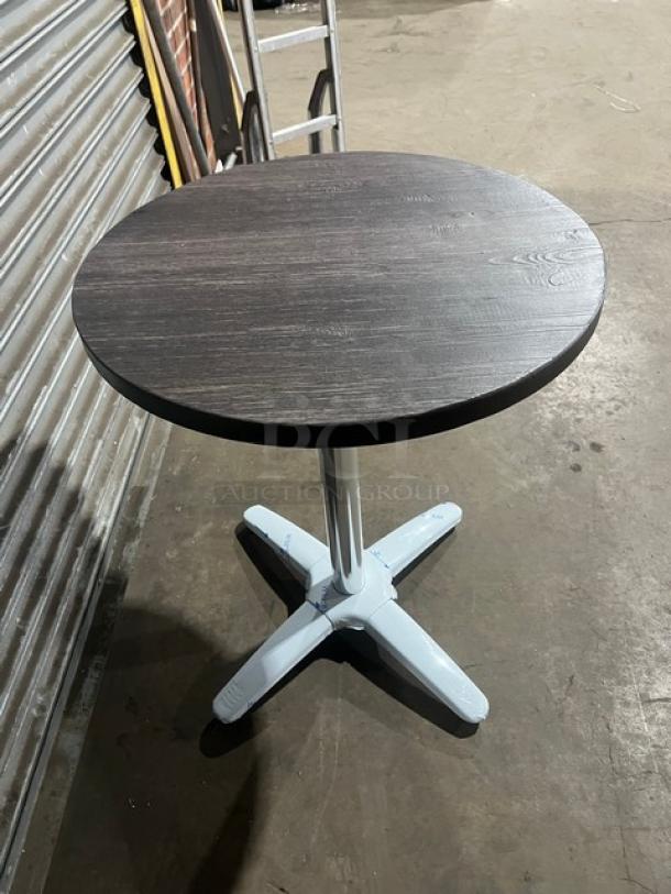 Brand new DuroWood 24" round dining table, model DW-R24, with 4-way pedestal base. Modern design, durable.