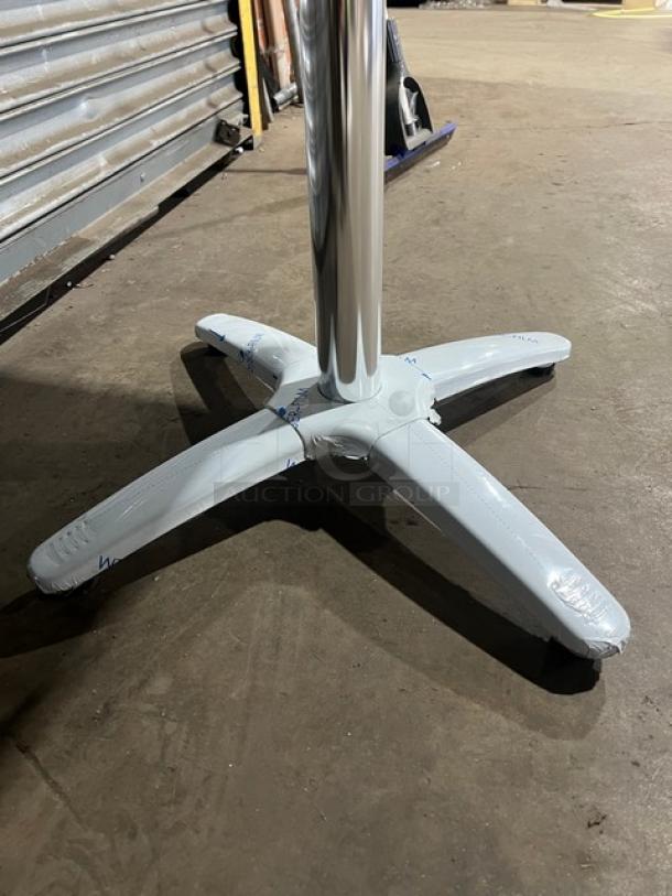 BRAND NEW DuroWood 24"x30" dining table with durable 4-way pedestal base. Model DW-2430. Commercial modern design.