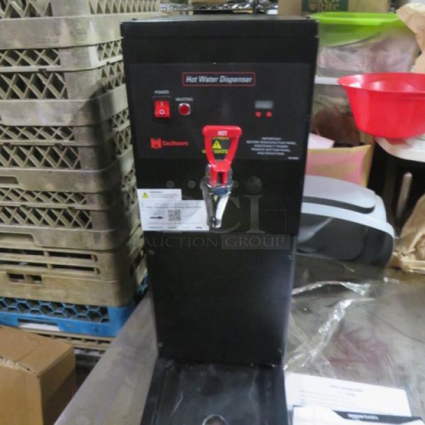 Cecilware Grindmaster 2 Gallon Hot Water Dispenser, Model HWD2, 120 Volt, new condition, with control panel and red spout.