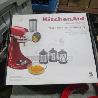 Kitchenaid Fresh Prep Slicer/Shredder and Vegetable Sheet Cutter Mixer Attachment in box, new condition.