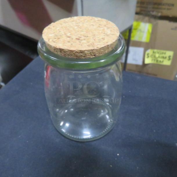 New mini glass spice jar with cork lid, clear design, durable construction, perfect for storage, 10XBID model.
