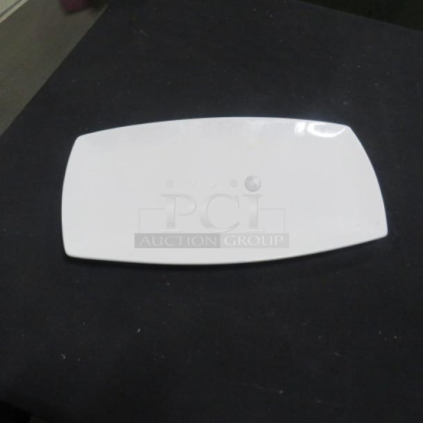 Fortessa Forteluxe 14x8 white platter, rectangular shape, excellent condition, smooth finish, ideal for serving.