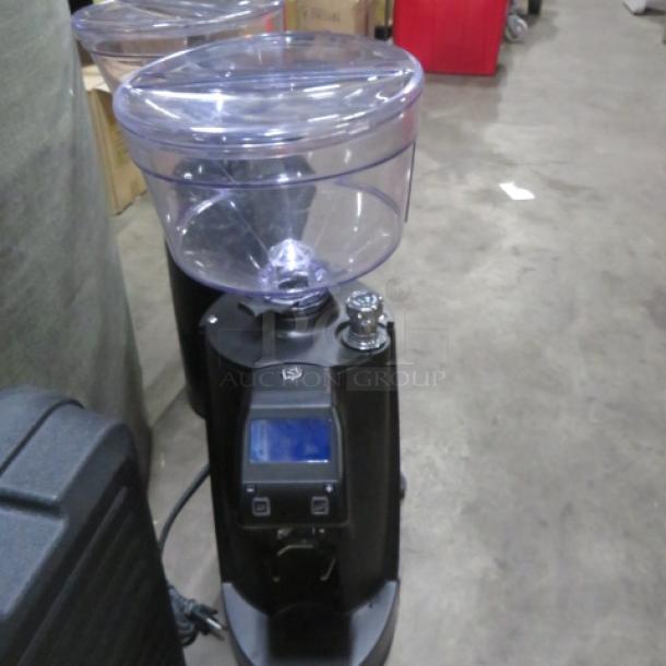 New Nuovo Simonelli MDJ On Demand espresso grinder; black, digital display, 3.53lb capacity, 110V.