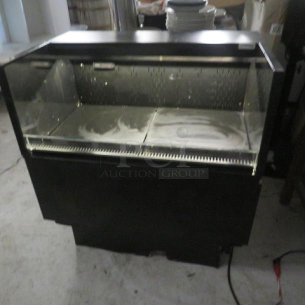 One WORKING Oasis Structural Concepts Refrigerated Undercounter Open Air Cooler, Model C03324R, 120 Volt, 36x24x39.5 inches.