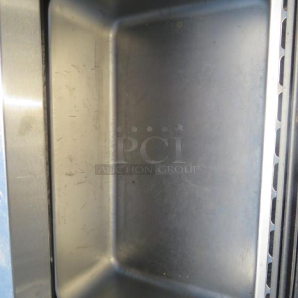 Turbo Air 2 Drawer Worktop Refrigerator, Model TUF-28SD-D2-N, features stainless interior. Excellent condition, on casters.