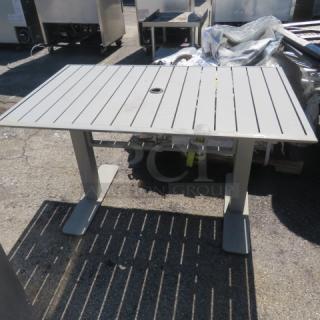 One Patio Table. 50X31X30