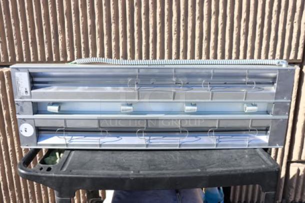 Hatco GRAHL-48D dual lighted infrared warmer, 48" aluminum, 6" spacer, toggle controls, brand new condition.