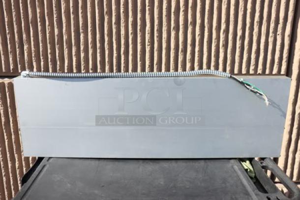 Hatco GRAHL-48D 48" dual lighted infrared warmer, aluminum, brand new scratch-n-dent, 6" spacer, toggle controls, 120/208V, 2,440W.