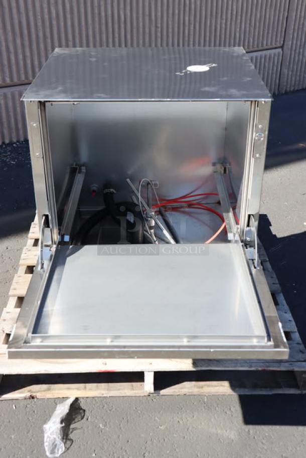 Noble Warewashing UH30-FND undercounter dishwasher, high temperature, 208/230V, shown open, excellent condition, serial 25A426908.