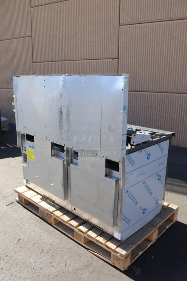 BRAND NEW Wolf by Vulcan C60SS-10BN range, 60" with 10 burners, 2 ovens, back riser dented, on pallet, 358,000 BTU.