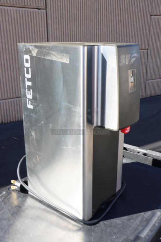Fetco HWD-2110TOD 10 Gallon Hot Water Dispenser, scratch-n-dent, on-demand temperature, push-button controls, 240V, 5.1 kW.