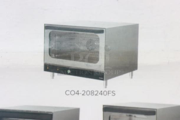 Brand new Vollrath CO4-208240FS countertop convection oven, full size, 208/240V, door handle replacement needed.