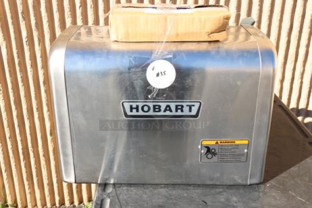 BRAND NEW Hobart 4822-35 #22 Meat Grinder, 1 1/2 hp, scratch-n-dent condition, visible label and warning sticker.