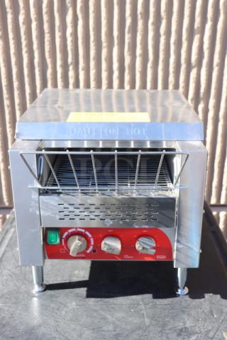 Avantco T3300B Commercial Conveyor Toaster, brand new, stainless steel, 10" wide, 3" opening, 208V, 3300W, 800 slices/hr.