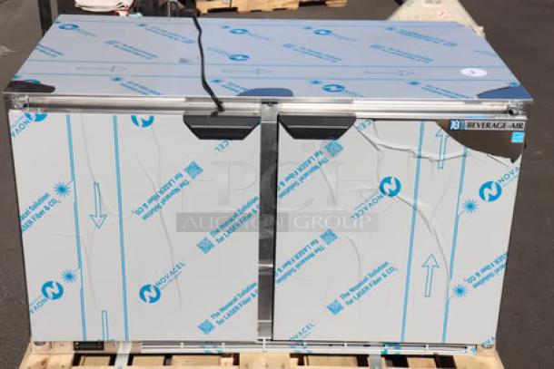 BRAND NEW Beverage-Air UCF48AHC-23 48" undercounter freezer, 115V, minor back dent, marked for shipment.