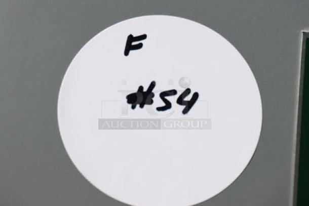Regency 600GT50 grease trap, 100 lb, 50 GPM, PDI certified, out of original packaging, may be missing small parts. Label marked "F #54."