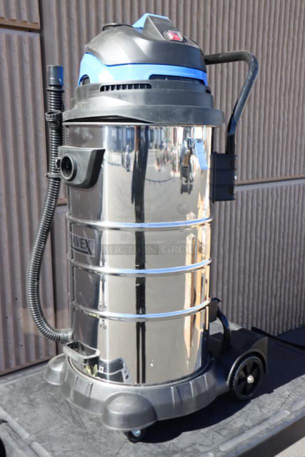 BRAND NEW Lavex 16 Gallon Stainless Steel Wet/Dry Vacuum, Model 944BJ162216G, 1200W, with toolkit, minor scratches.