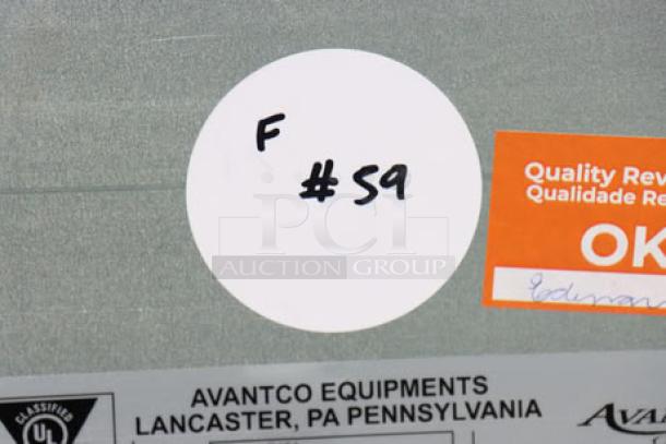 Avantco Chef Series CAG-R-4-24 4 Burner Gas Range with tags. Slight scratching; missing parts possible. Serial #1163717000008.