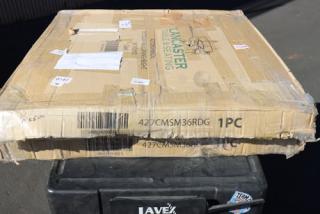Brand new Lancaster Table & Seating 36" round table in damaged packaging, potential scratches or dents. Model 427CMSM36RDG.