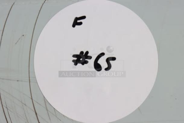 Regency 94" 16-gauge stainless steel 3-compartment sink, model 600S31824218, with galvanized legs, minor scratches/dents.