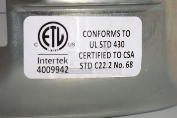 BRAND NEW Hobart FD4/125-1 Commercial Garbage Disposer, 1 1/4 hp, 208-240/480V. ETL and CSA certified. Serial: 1040115|-ME3A.