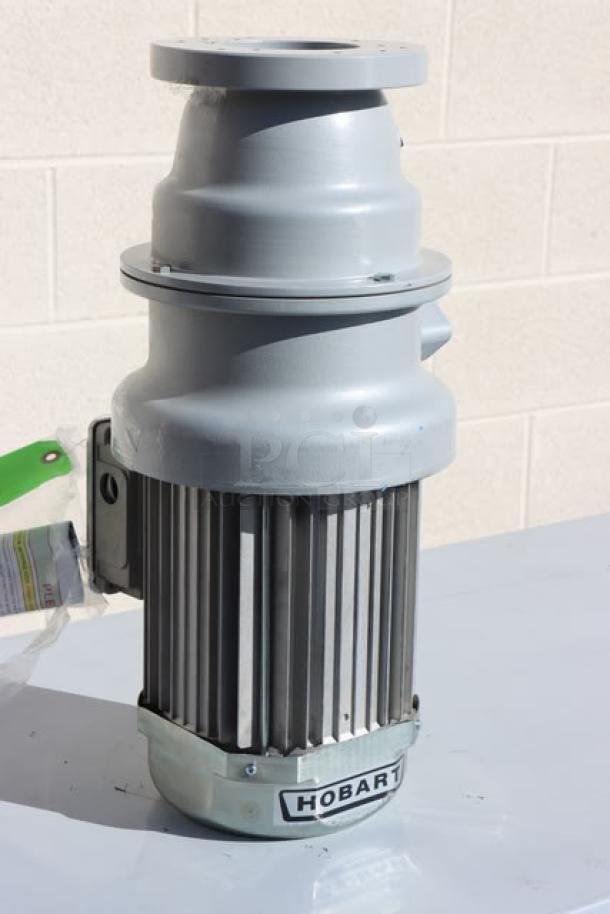 BRAND NEW Hobart FD4/125-1 commercial garbage disposer, 1 1/4 hp, 208-240/480V, serial #1040115|-ME3A, short upper housing.