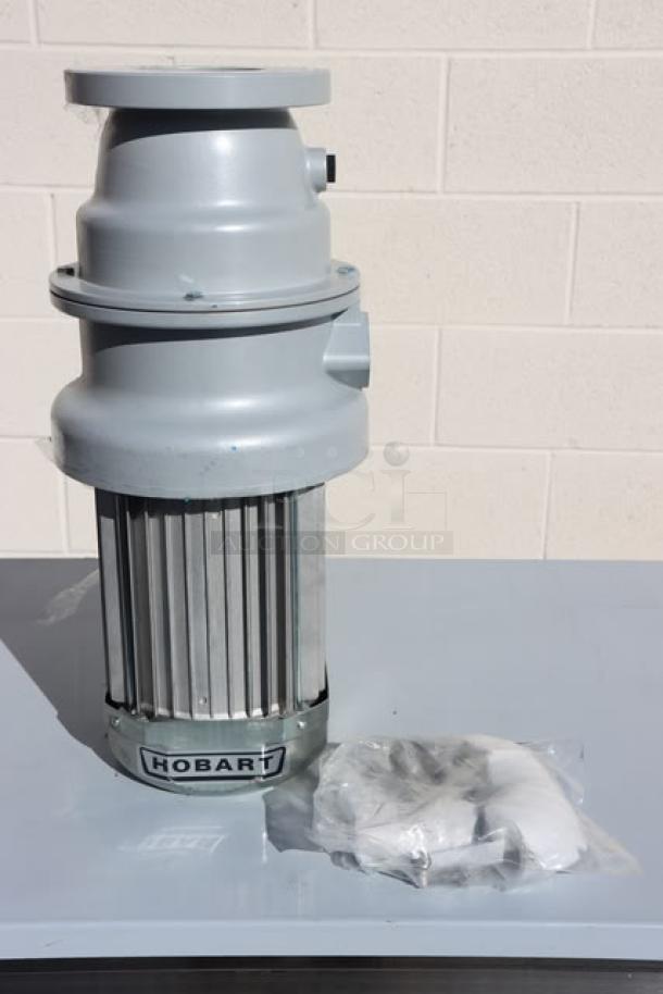 Brand new Hobart FD4/125-1 commercial disposer, 1 1/4 hp, 208-240/480V, short upper housing, serial 1040115|-ME3A.