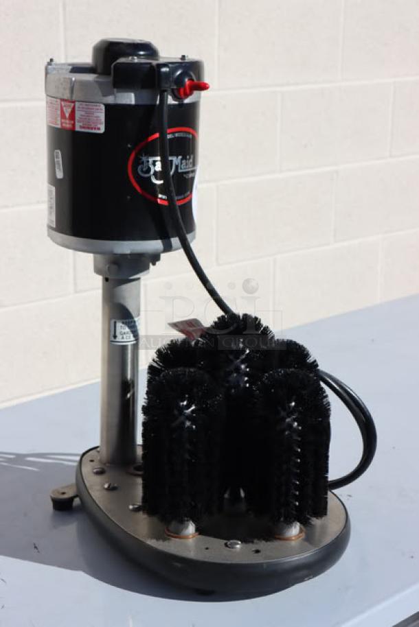 Brand new Bar Maid A-200 glass washer, upright design, scratch-n-dent condition, 115V, with visible model label.